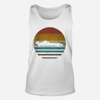 Formula Racing Retro 70s Vintage Silhouette Distressed Gift Unisex Tank Top | Crazezy