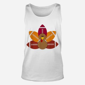 Funny Baby Turkey And Football Balls Sport Lovers Unisex Tank Top | Crazezy