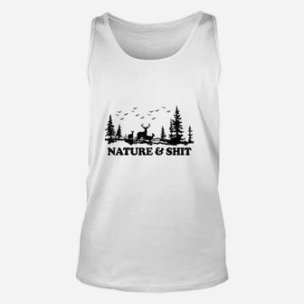 Funny Camping Nature And Sh It Funny Camp Camping Unisex Tank Top | Crazezy CA