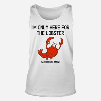 Funny Lobster Bar Harbor Maine Souvenir Gift Unisex Tank Top | Crazezy