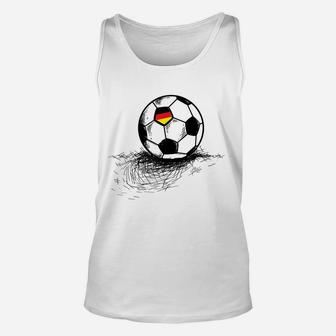 Germany Soccer Ball Flag Jersey - German Football Gift Unisex Tank Top | Crazezy