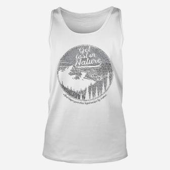 Get Lost In Nature Funny Camping Summer Vacay Campfire Unisex Tank Top | Crazezy CA