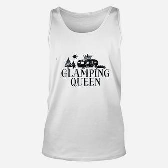 Glamping Queen 5th Wheel Camper Rv Camping Vacation Gift Unisex Tank Top | Crazezy DE
