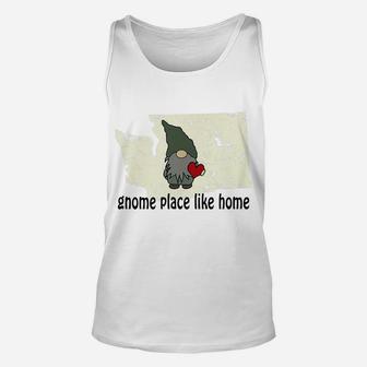 Gnome Place Like Home Washington Unisex Tank Top | Crazezy
