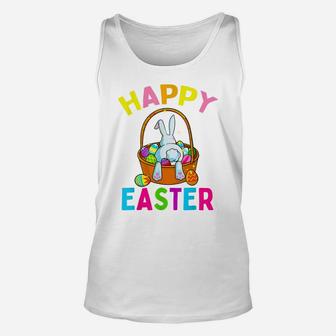 Happy Easter Day Bunny Hunting Chocolate Eggs Egg Hunt Gift Unisex Tank Top | Crazezy AU