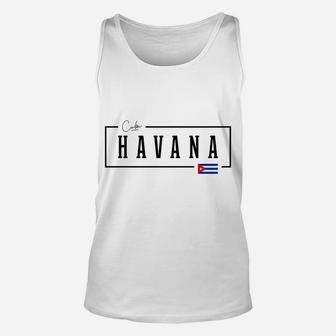 Havana City Cuba Cuban Flag Sweatshirt Unisex Tank Top | Crazezy DE
