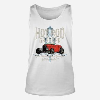 Hot Rod Grandpa Just Like A Regular Dad But Way Faster Unisex Tank Top | Crazezy