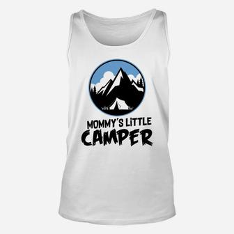 Kids Camping Boys Girls Mommys Little Camper Tee Unisex Tank Top | Crazezy