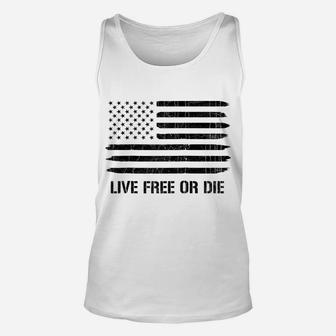 Live Free Or Die 2Nd Amendment American Flag Raglan Baseball Tee Unisex Tank Top | Crazezy