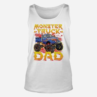 Mens Monster Truck Party Jam Rally Daddy Monster Truck Dad Unisex Tank Top | Crazezy
