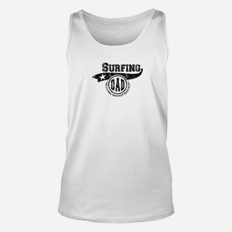 Mens Surfing Dad Fathers Day Gift Father Sport Men Unisex Tank Top | Crazezy