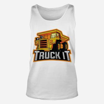 Mining Dump Truck Driver - Haul Truck Operator Gift Raglan Baseball Tee Unisex Tank Top | Crazezy