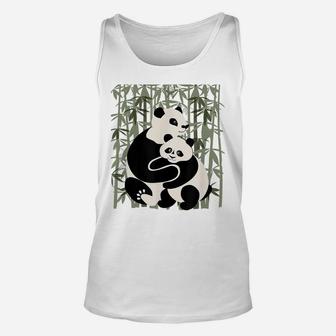 Mom, Dad And Baby Panda Bear Gift T Shirt, Family Panda Wear Unisex Tank Top | Crazezy