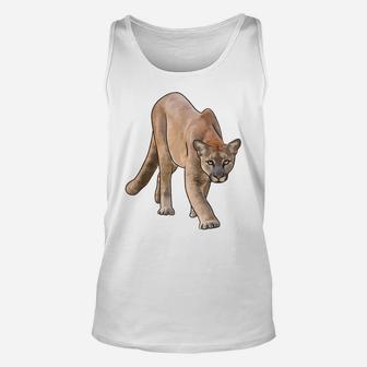 Mountain Lion Inspired Hunting Unisex Tank Top | Crazezy