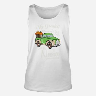 My Greatest Blessings Call Me Nana Vintage Truck Pumpkins Unisex Tank Top | Crazezy AU