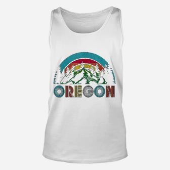 Oregon Mountains Outdoor Camping Hiking Gift Unisex Tank Top | Crazezy CA