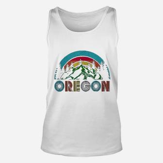 Oregon Mountains Outdoor Camping Hiking Unisex Tank Top | Crazezy