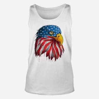 Patriotic-Eagle 4Th Of July Usa American-Flag Sweatshirt Unisex Tank Top | Crazezy