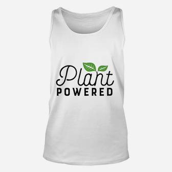 Plant Powered Funny Gym Workout Vegetarian Vegan Unisex Tank Top | Crazezy