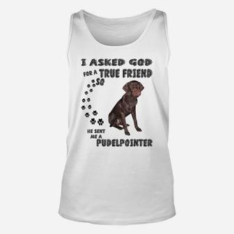 Pudelpointer Saying Mom Dad Costume, Pointing Hunting Dog Unisex Tank Top | Crazezy
