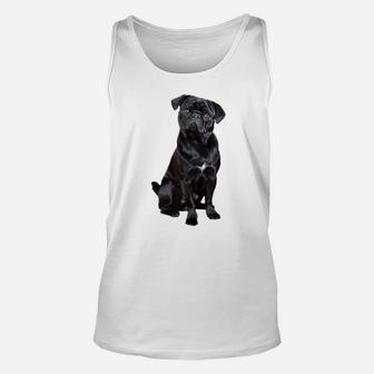 Pug Shirt For Dog Mom Dad Gift Idea Funny Cute Black Pug Unisex Tank Top | Crazezy