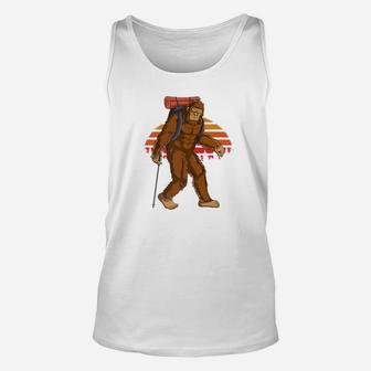 Retro Bigfoot Hiking Men Funny Hiker Gift Unisex Tank Top | Crazezy AU