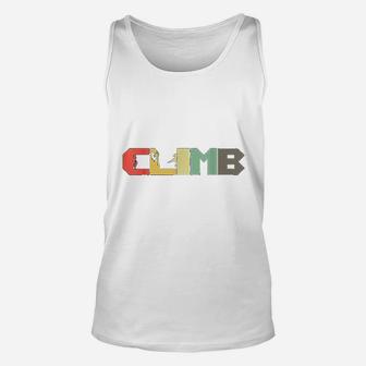 Retro Rock Climbing Gift I Vintage Climber Mountaineer Unisex Tank Top | Crazezy