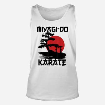 Retro Vintage Miyagi-Do Karate Life Bonsai Tree Martial Arts Unisex Tank Top | Crazezy