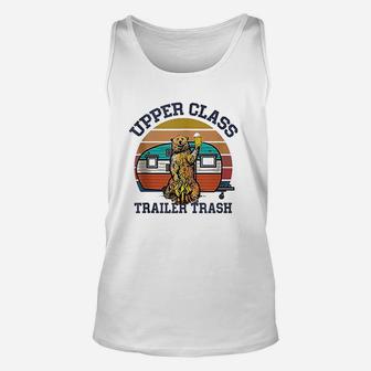 Upper Class Trailer Trash Funny Camping Lover Gift Unisex Tank Top | Crazezy