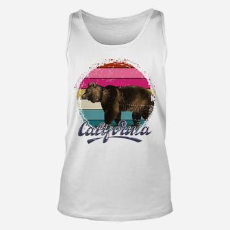 USA Californian Summer Bear Animal Cali Retro California Unisex Tank Top | Crazezy AU