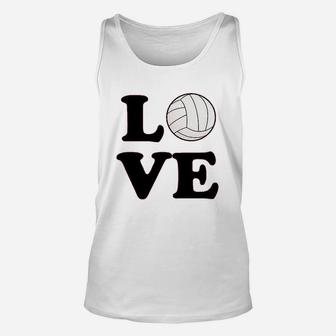 Volleyball Love Team Player Cute Fan Unisex Tank Top | Crazezy