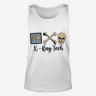 X-Ray Tech Technician Proud Radiologic Technologist Skelton Unisex Tank Top | Crazezy CA