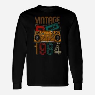 35Th Birthday Gifts - Years Old Vintage 1984 Unisex Long Sleeve | Crazezy