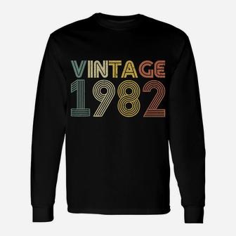 37Th Birthday T Shirt Gift Vintage 1982 Classic Men Women Unisex Long Sleeve | Crazezy