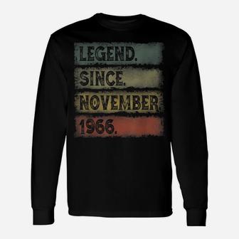 55Th Birthday Gifts 55 Years Old Legend Since November 1966 Unisex Long Sleeve | Crazezy DE