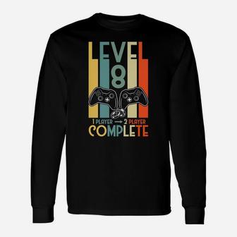 8Th Anniversary Gifts For Him Her Level 8 Complete Wedding Unisex Long Sleeve | Crazezy