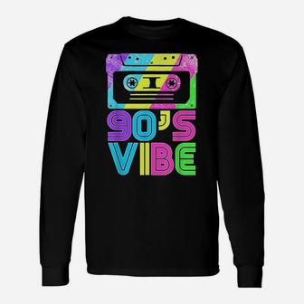 90S Vibe | Retro Aesthetic Costume Party Wear Outfit Tee Unisex Long Sleeve | Crazezy DE
