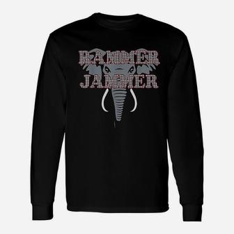 Alabama Rammer Jammer Houndstooth Elephant Tide Football Unisex Long Sleeve | Crazezy UK