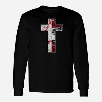 All I Need Is Baseball Jesus Christian Cross Faith Unisex Long Sleeve | Crazezy AU