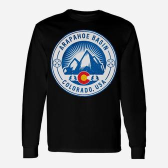 Arapahoe Basin Colorado Flag Rocky Mountain Home Unisex Long Sleeve | Crazezy UK