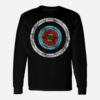 Archery Target Shirt | Cute Bow Hunting Funny Archer Gift Unisex Long Sleeve | Crazezy AU