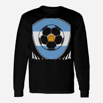 Argentinian Football 2018 Hoodie Argentina Soccer Jersey Unisex Long Sleeve | Crazezy