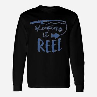 Baby Boys Keep It Reel Dad 1st Fathers Day Fishing Unisex Long Sleeve | Crazezy