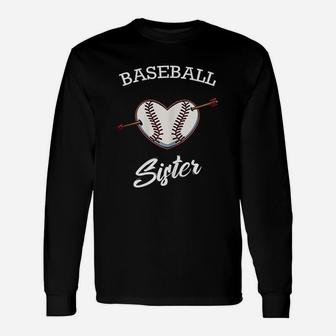 Baseball Sister Softball Lover Proud Supporter Coach Player Unisex Long Sleeve | Crazezy CA