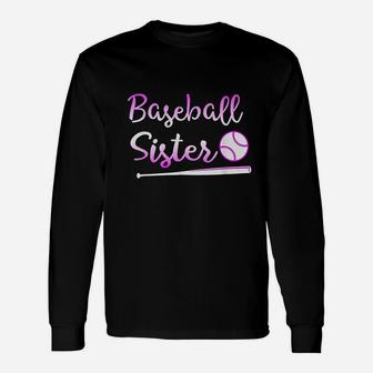 Baseball Sister Summer Gift For Sports Girls Unisex Long Sleeve | Crazezy