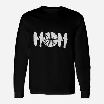 Basketball Mom Sport Mom Graphic Off Shoulder Tops Unisex Long Sleeve | Crazezy
