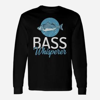 Bass Whisperer Angling Hunting Fishing Unisex Long Sleeve | Crazezy UK