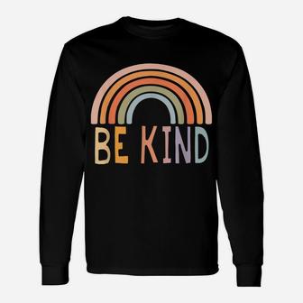 Be Kind Rainbow | Choose Kindness Women Graphic Unisex Long Sleeve | Crazezy CA