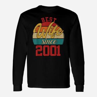 Best Wife Since 2001 Epic Couple 20Th Wedding Anniversary Unisex Long Sleeve | Crazezy