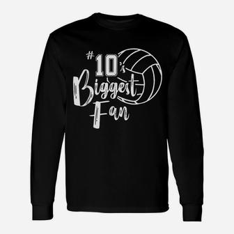 Biggest Fan Volleyball Mom Volleyball Dad Unisex Long Sleeve | Crazezy UK